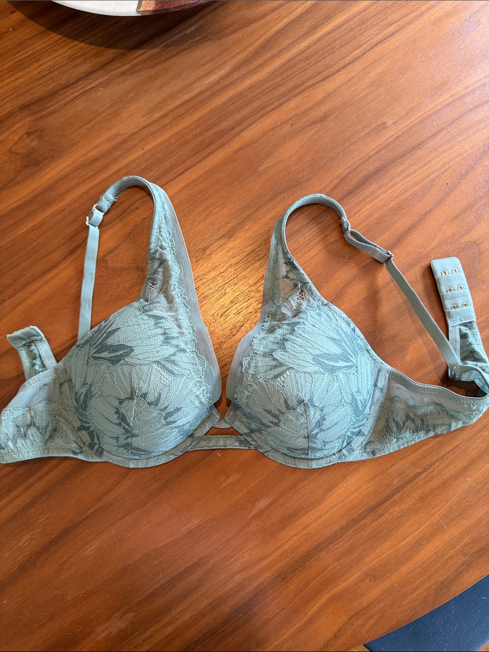 ThirdLove Sage Green petal Lace Underwire Bra - Floral Embossed Cups